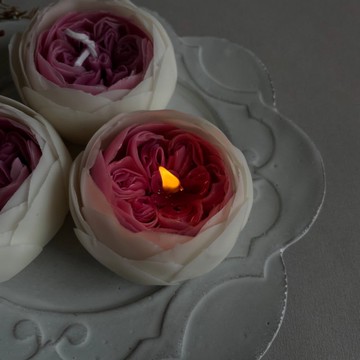 花朵蠟燭 Bridal Maple Rose