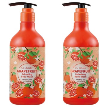 台塑生醫 CC Daily SUPER FOOD葡萄柚清爽沐浴乳 溫和 抗菌  580g  2瓶