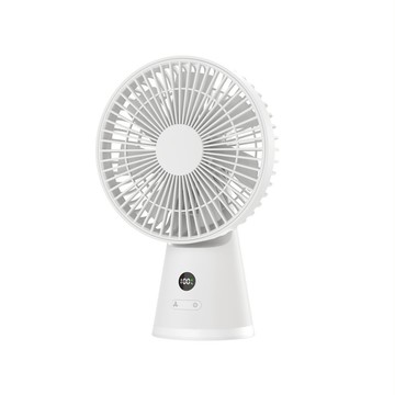 【KLS】DQ226 手提桌面夜燈風扇 小風扇 電風扇 4檔風力 皮革提手 自帶夜燈 廣角 多角度 小巧 便攜