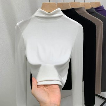 設計所在 專注內搭系列 半高領長袖T恤(5色 S-XL可選) J5Q2676-LY