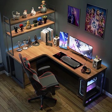 桌子轉角書桌電腦桌電競桌一體家用拐角桌網紅臥室辦公桌面 ph6211