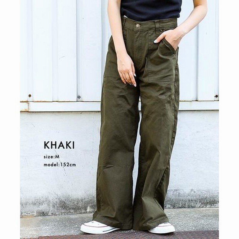 Fashion Letter ツイル デニム ベイカーパンツ レディース ワイドパンツ ベイカー デニムパンツ チノ チノパン チノパンツ カーゴパンツ ロング ロングパンツ ワイド ボトム ボトムス M L Ll 3l 4l 大きいサイズ カーキ ベージュ ブラック ネイビー 代 30代 40代 ブラック