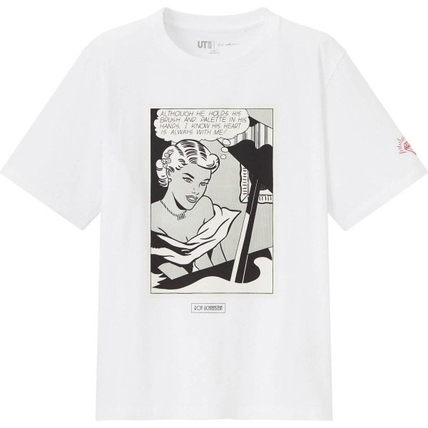 60年代のポップアート 未使用 ロイ リキテンスタイン Roy Lichtenstein ユニクロ 半袖tシャツ 作品 Girl At Piano 1963年 レディースサイズ 3xl 通販 Lineポイント最大0 5 Get Lineショッピング