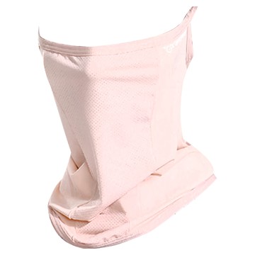 M-CON 高效防曬抗UV 極致涼感掛耳式加長護頸口面罩 櫻花粉  不適用  1片