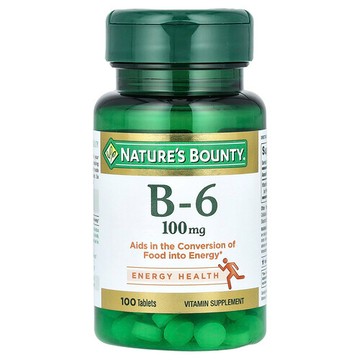 Nature's Bounty, 維生素 B-6，100 毫克，100 片