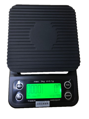 手沖咖啡電子磅秤(有秒數可計時的喔!) 0.1g~3000g  (非供交易使用)[良鎂咖啡精品館]