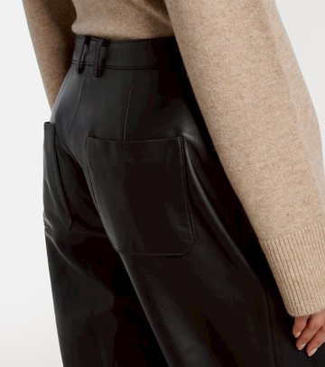 Vince Leather cropped straight pants