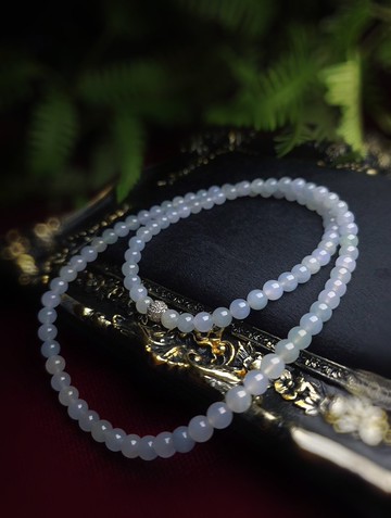 招財•轉運•補五行|冰膠透繩馬卡龍多寶|緬甸A貨翡翠珠串項鍊