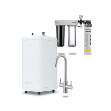 EVERPURE 雙溫櫥下型 H188熱飲機+PURVIVE Trio-4H2三道式生飲淨水器(前置樹脂+PP)