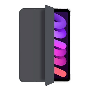 J-Road 透明輕薄平板保護殼  iPad Mini 第 7 代 (A17 Pro) / 第 6 代 8.3 吋  鋼鐵灰  1個