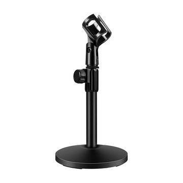 AHOYE 桌上型麥克風支架 穩固防震 高度可調 適用於直播錄音  1個  單一商品  黑色