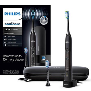 Philips【美國代購】飛利浦 電動牙刷 Sonicare ExpertClean 7500  HX9690/05 - 黑色