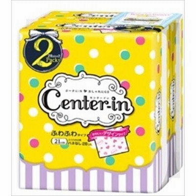 センターンふわふわタイプふつうの日羽なし２８枚×２ 【 生理用品 】