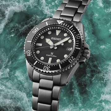 SEIKO 精工 Prospex 太陽能 200米潛水錶-全黑41mm_SK028 SNE599P1/V157-00A0SD