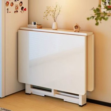 【匠俱】多功能折疊餐桌 140cm大尺寸 家用小戶型簡約吃飯桌 可移動隱形桌 現代簡約省空間餐桌 靈活便攜折合桌