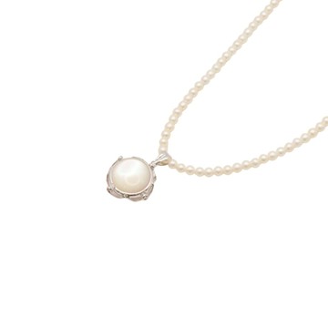 TASAKI 田崎 珍珠 18K白金 項鍊 【二手名牌BRAND OFF】