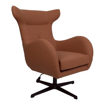 艾瑞克高背旋轉主人椅-多色可選拿鐵棕