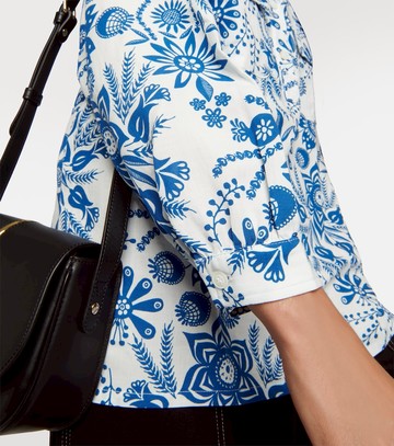 A.P.C. Aubrey floral linen-blend blouse