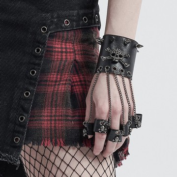 龐克追魂鍊指環手套 / 情侶款 / 單個販售