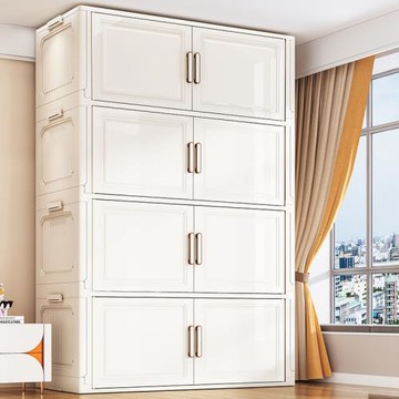 加厚收納柜可折疊置物柜家用寶寶衣柜衣服整理零食玩具塑料儲物柜