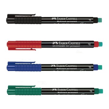 【Faber-Castell】輝柏 全能油性萬用筆 F 黑/藍/紅/綠色10支入/ 盒 151399/151351/151321/151363  -  多款可選