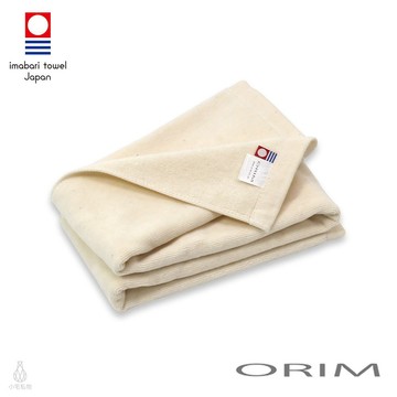 日本 ORIM 飯店級今治毛巾 VELOUR PRO (自然色) 32x85cm 絨毛速乾款 擦髮巾 洗臉巾