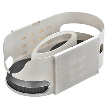 橢圓旋轉收納架  ABS材質  單個出售  白色