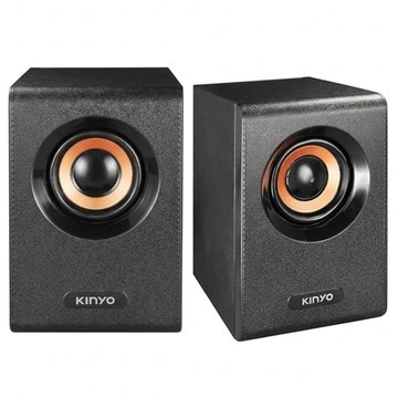 Kinyo 木質立體擴大喇叭  US-177  黑色