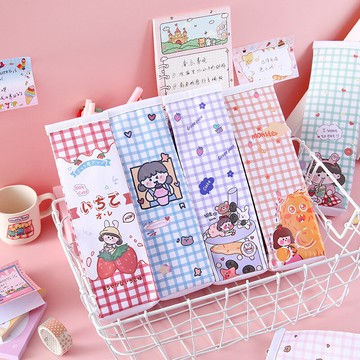 萌物小女孩牛奶盒筆袋韓創意大容量男女學生文具盒筆盒學習用品