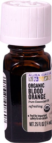 Aura Cacia Organic Pure Essential Oil Blood Orange 0.25 fl oz