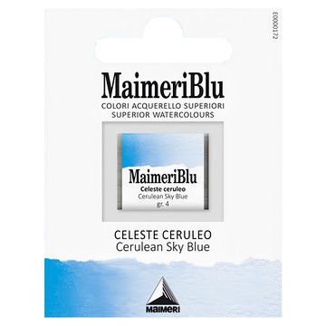 MaIMeRI 美利 美利藍塊狀水彩 S4 #417 CERULEAN SKY BLUE/鉻天藍  1.5ml  1塊