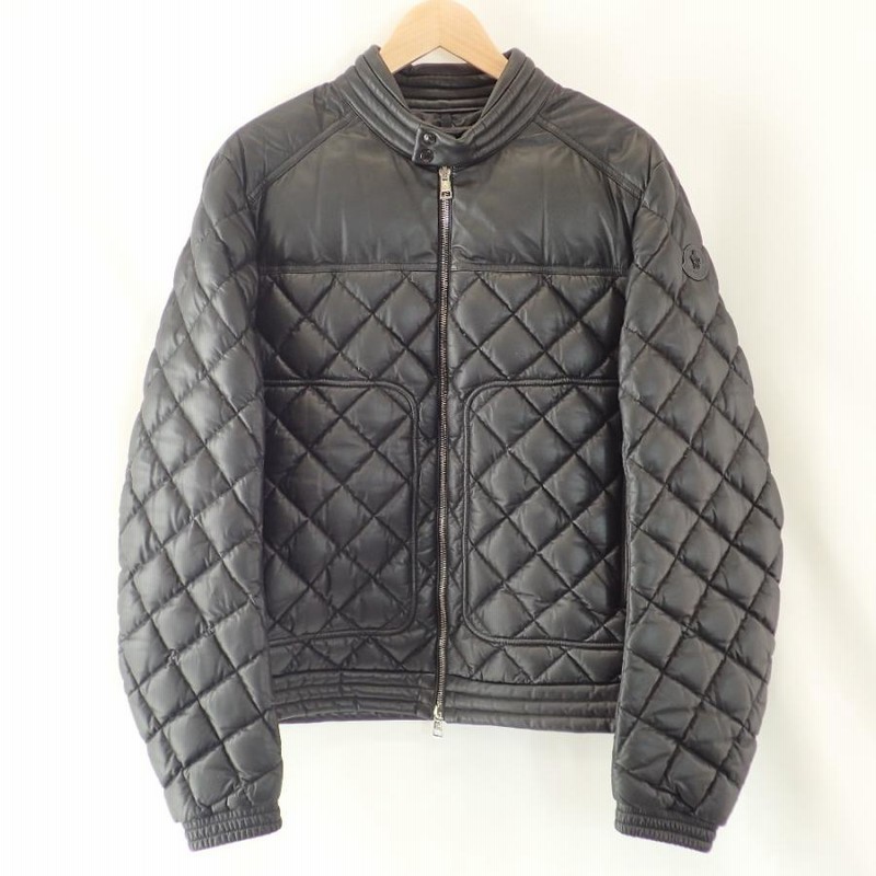 美品/国内正規/ MONCLER モンクレール GEMOT ラムレザー シングルライダース ダウン ジャケット 3 ブラック メンズ |  LINEブランドカタログ