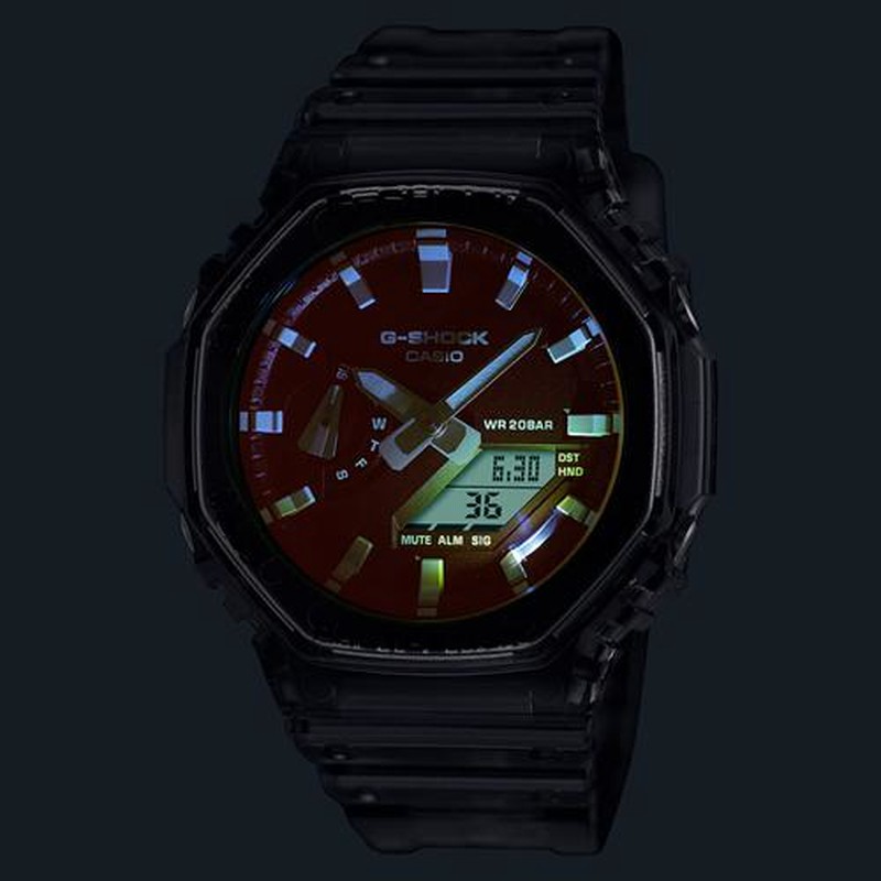 CASIO G-SHOCK デジタル腕時計 オレンジ/グレー 楽天市場】g－shock アナログ（文字盤カラーオレンジ）（メンズ