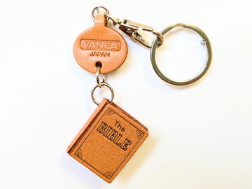 真皮製 鑰匙圈 聖經 VANCA CRAFT 日本製造 職人手工