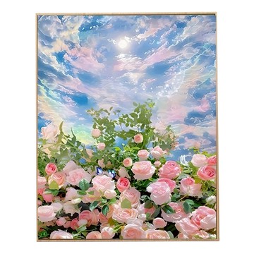 創彩 鑽石畫  清新花卉 多色  1個