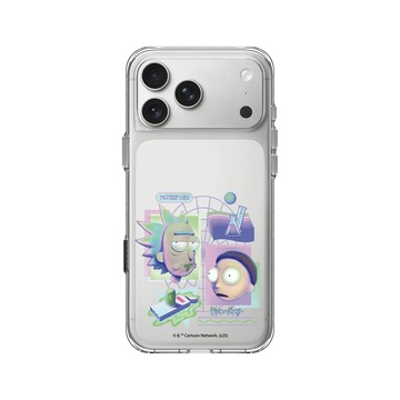 iPhone 17 Pro Max Clear Case（相機按鈕） 透明 - 瑞克和莫蒂 Rick and Morty - 3D版