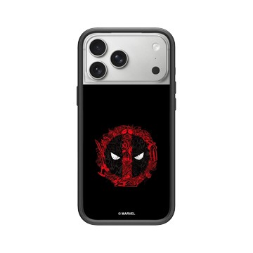 iPhone 17 Pro Max Mod NX -邊框背蓋組合 (相機按鈕) 黑 - 迪士尼-漫威 Marvel - 死侍-漫畫標誌
