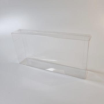 Make Pack 長形2格菜瓜布包裝透明盒 12 x 4.3 x 24 cm  50個  透明