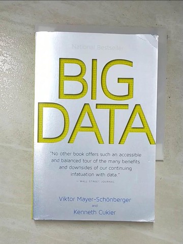 【書寶二手書T4／原文書_RYA】Big Data-A Revolution That Will Transform…_Mayer-Schonberger, Viktor/ Cukier, Kenneth