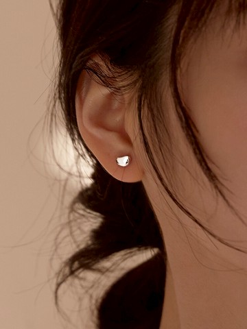 小麋人925睡覺不用摘幸運豆純銀耳釘女耳飾耳環網紅氣質簡約小巧