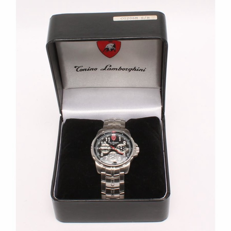 美品 トニーノランボルギーニ 腕時計 クオーツ ブラック メンズ Tonino Lamborghini 中古 | LINEブランドカタログ