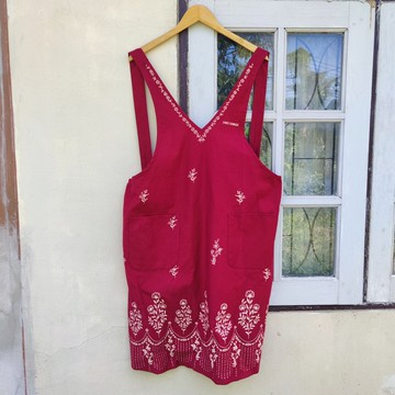 Junko Shimada Kurtis 印花紅色圍裙