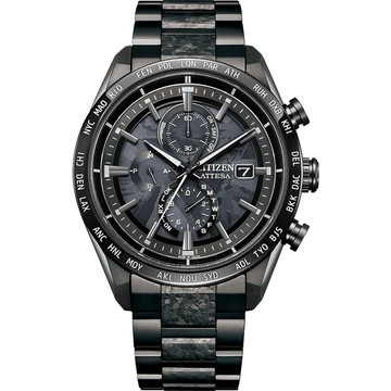 CITIZEN HAKUTO-R 黯黑宇宙 鈦金屬電波錶 男錶 手錶-42mm AT8287-62E