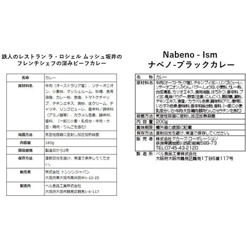 ベル食品工業 レトルトカレー 6食セット 東京 有名 レストラン カレー 詰め合わせ