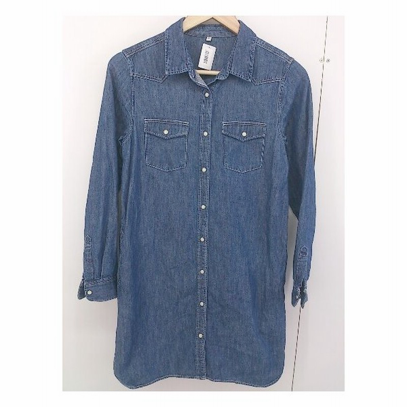 無印良品 長袖 ミニ デニム ワンピース サイズs インディゴ レディース 通販 Lineポイント最大0 5 Get Lineショッピング