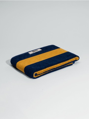 Shift Layered Towel [Yellow Navy]