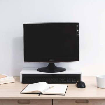 【樂嫚妮】單層桌上鍵盤收納架-3色