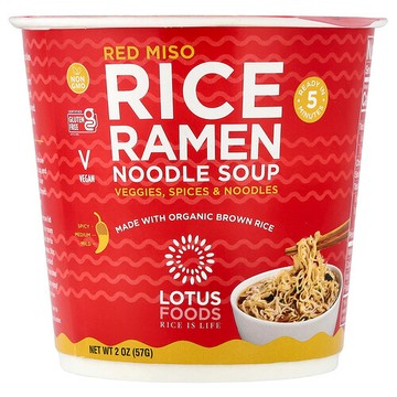 Lotus Foods, 米飯拉麵湯，紅味增，2 盎司（57 克）