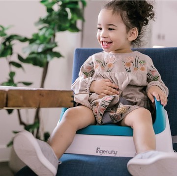 美國Kids II - 2合一寶寶椅(無餐盤)-孔雀藍