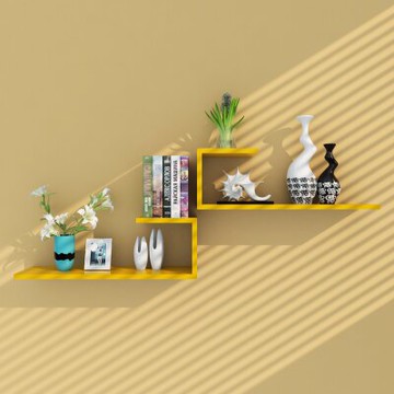 壁掛書架/牆上置物架 牆壁隔板牆上置物架現代簡約創意客廳臥室裝飾牆面壁掛書架 擱板【HZ62810】